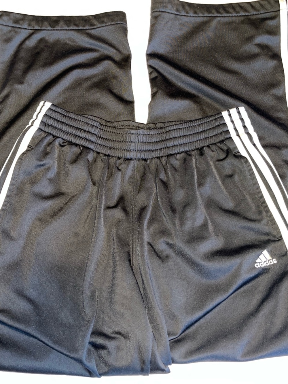 adidas Black Kids Joggers with White 3-Stripes